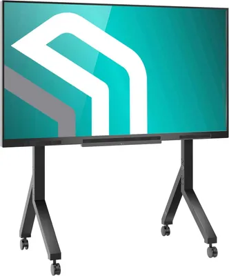 Productafbeelding van Standaard Verrijdbaar voor 70-110 Inch - Tot 125 kg - Vloerstandaard op Wielen VESA 200x200-1000x800 - Mobiele TV Wagen met AV Plank - Kabelbeheer