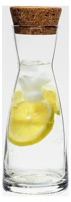 Produktbild von Ypsilonglas Karaffe mit Korkdeckel - 1,1L