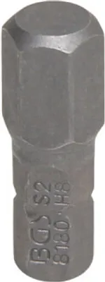 Image de BGS 8180 Embout de tournevis 6 pans creux 8 mm, 6,3 (1/4)