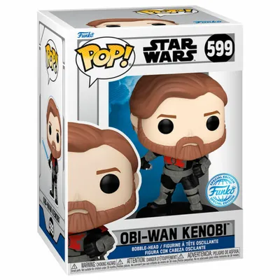 Zdjęcie produktu dla Figurka Funko Pop! Exclusive - Obi-Wan Kenobi z Gwiezdnych Wojen, winylowa kolekcjonerska