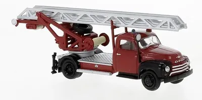 Produktbild von Brekina Opel Blitz DL 18 rot, schwarz, 1952,  35430