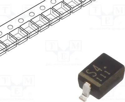 Zdjęcie produktu dla 20 sztuk: Dioda prostownicza Schottky USC SMD, 15V, 0,1A, 200mW, 1SS367, H3F(T) (Schottky)