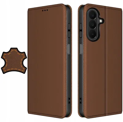 Produktbild von Lederhülle für Samsung A27 5G mit Magnetverschluss + 9H-Glas