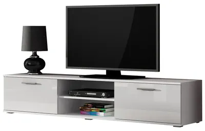 Produktbild von TV Lowboard SINDI SH3A weiß / weiß hochglanz