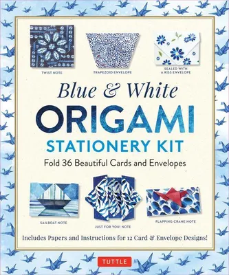 Produktbild von Blue & White Origami Stationery Kit