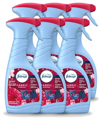 Image de 6 sprays Febreze pour textiles, parfum Robijn Jasmin - 500 ml - Pack économique - 6 pièces