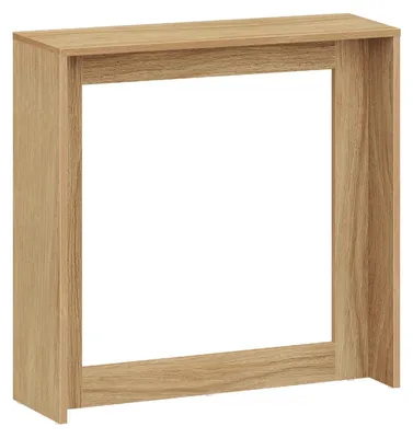 Zdjęcie produktu dla Wąska konsola z miejscem do przechowywania, wymiary: 75 x 20 x 75 cm, kolor: naturalny