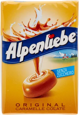 Produktbild von Zuckerfreie Karamellbonbons 49g - Alpenliebe