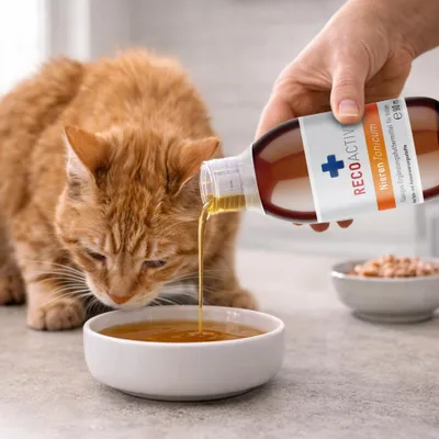 Produktbild von Recoactiv Nieren Tonicum Kurpackung f.Katzen 3X90 ml