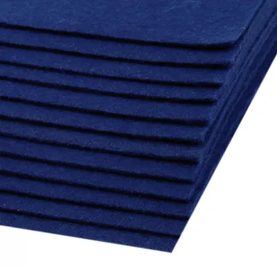 1 Bastelfilz Bogen DIN A4, ca. 2mm, 300g/m² feste Qualität indigoblau