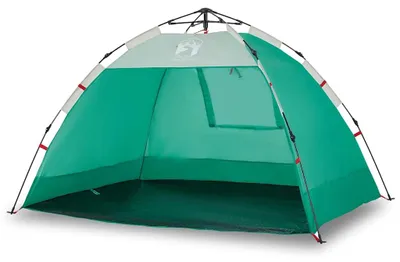 Image de vidaXL Tente de plage 2 personnes vert mer Quick Release étanche à l'eau