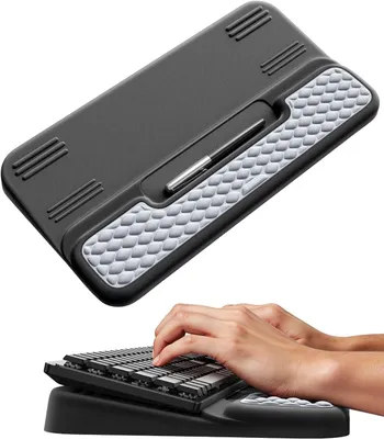 Produktbild von Handgelenkauflage Handballenauflage Handauflage mit Tastaturständer für Tippen Schwarz