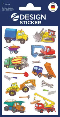 Produktbild von Zweckform 53209 Sticker Schmucketikett Kid Baustelle