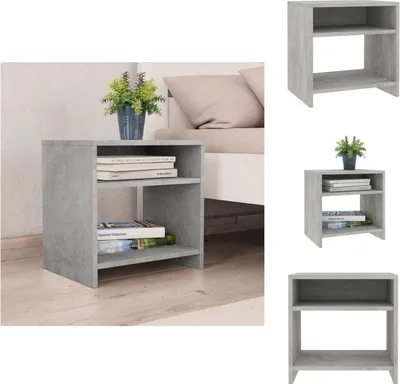 Image de vidaXL Table de nuit gris béton 40x30x40 cm Bois composite - Tables de chevet