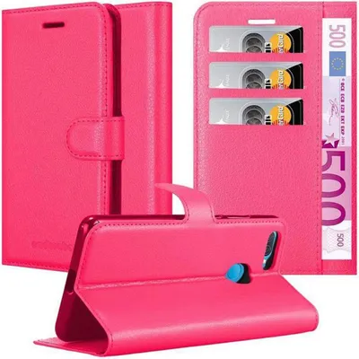 Obrázek produktu pro Cadorabo Case for Oppo A12 Protective Case in Pink Pouzdro na mobilní telefon s magnetickým zavíráním