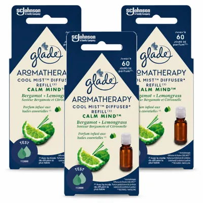 Obrázek produktu pro 3x Náplň do aromaterapeutického difuzéru Glade Calm Mind - 17,4 ml - výhodný balíček - 3 kusy
