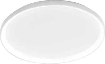 Zdjęcie produktu dla Krizia lampa sufitowa LED 80 W, ściemnialna, 5800 lm, ciepłe światło 3000 K, opalowy dyfuzor, satynowe białe aluminium, Ø70 cm
