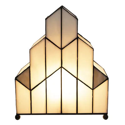 Obrázok produktu pre LumiLamp 5LL-6119 Stolná lampa Tiffany 30x4x25 cm E14-max 1x40W Béžová