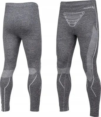 Produktbild von Thermo-Unterhose Herren Högert Technik SIEG – nahtlos, lange Funktionsunterwäsche, schnelltrocknend, graphit, Gr. M-L, Art. HT5K393-M-L