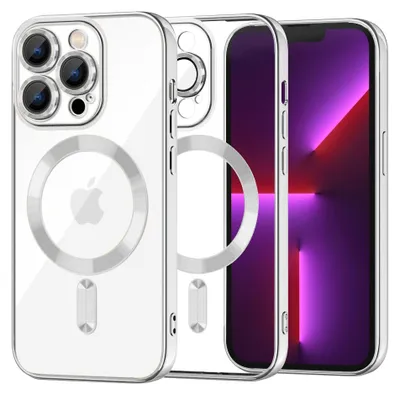 Obrázek produktu pro Techsuit zadní kryt Crystal s MagSafe pro Apple iPhone 13 Pro - Stříbrný