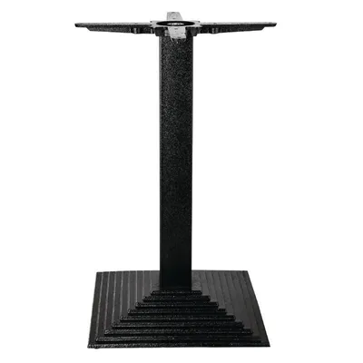 Image de Pied de table carré Bolero à marches, en fonte, hauteur 72 cm