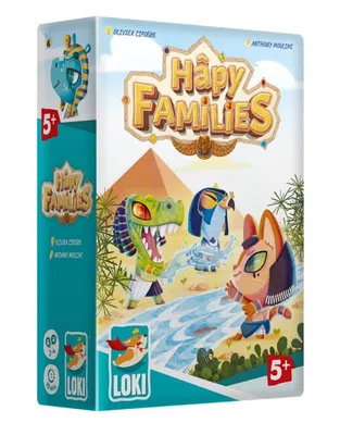Produktbild von Huch & Friends Hapy Families Kartenspiel mit Ägyptischen Gottheiten, 6 Familien