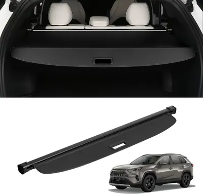 Zdjęcie produktu dla Zwijana pokrywa bagażnika do Toyota RAV4 2019-2024 - Ulepszona pokrywa - Bezpieczna ochrona - Elastyczna konstrukcja - Łatwa instalacja - Solidna i trwała