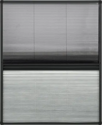 Obrázok produktu pre Plisovaná okenná sieťka proti hmyzu s roletou, hliník 60x80 cm