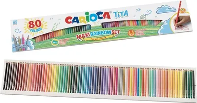 Immagine prodotto di Carioca 42890 pastello colorato Colori assortiti 80 pz