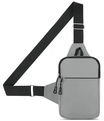 Productafbeelding van Schoudertas heuptasje crossbody tas - Waterdicht - Verstelbare riem - Zwart - Voor reizen en wandelen