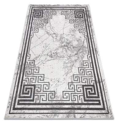 Image de Tapis NOBLE moderne 1517 65 Cadre, grec, marbre - Structural deux niveaux de molleton crème / gris gris 140x190 cm