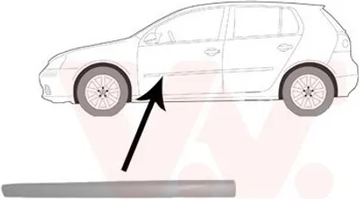 Produktbild von VAN WEZEL Zierleiste für die Tür Vorne Links Leiste für VW Golf V Schrägheck (1K1) 5894423