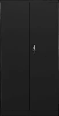 Obrázek produktu pro vidaXL Skříňka do šatny černá 90x40x180 cm ocelová