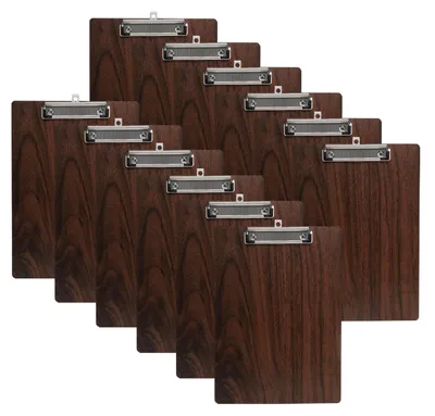 Image de Lot de 12 classeurs en bois durables, format A4