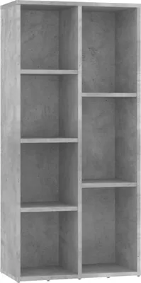 Obrázek produktu pro vidaXL Regál na knihy betonový šedý 50x25x106 cm odvozený dřevěný výrobek