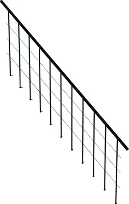Produktbild von Minka Zweites Geländer für die Raumspartreppen Comfort Top und Comfort Top Turn Schwarz