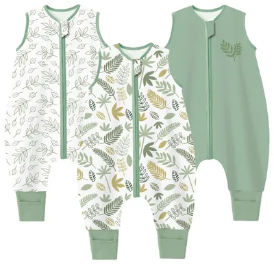 Produktbild von Sommer Babyschlafsack mit Füßen 0.5 TOG - 100% Baumwolle für Jungen und Mädchen