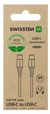 Obrázok produktu pre Swissten 71506301ECO, 1,2 m, USB C, USB C, 480 Gbit/s, Čierna
