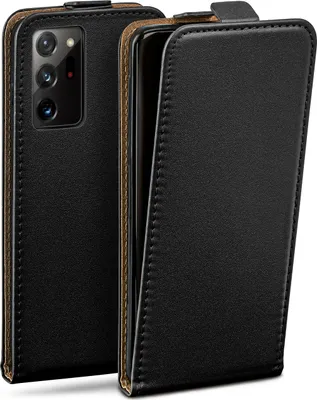 Produktbild von moex® Flip Case kompatibel mit Samsung Galaxy Note20 Ultra5G - Hülle mit 360 Grad Schutz, Schwarz