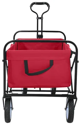 Produktbild von Eleganten-Stil Klapp-Handwagen Rot 94x53x99 cm Oxford-Stoff - Bollerwagen - Möbel26