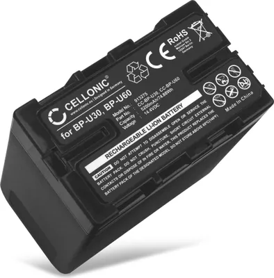 Produktbild von CELLONIC 1x Akku für Kamera Kompatibel mit Sony PXW-FS7, PXW-FS7M2, PMW-EX1r, BP-U60 - (5200mAh, 14.4V)