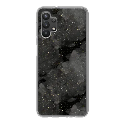 Produktbild von MuchoWow® Handyhülle Schutzhülle Hülle für Samsung Galaxy A32 5G Marmor - Glitter - Gold - Schwarz - Muster Silikon Softcase Handy Hülle - Softcase