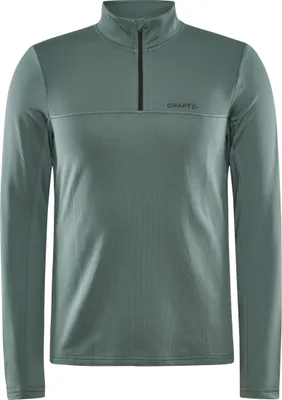 Produktbild von Craft Herren Funktionsshirt Skipullover Midlayer Half Zip Core Gain, Farbe:Grün, Artikel:-626000 thyme, Größe:2XL