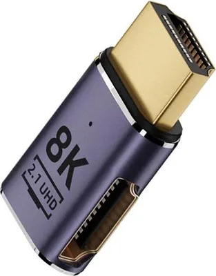 Produktbild von INF 8K HDMI 2.1 Winkeladapter, Stecker auf Buchse, Links - 2er Pack