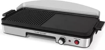 Immagine prodotto di Piastra elettrica da 1900 w, 50,5 x 25,5 cm, nera/acciaio inox Riviera & bar QPL365