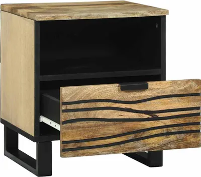 Produktbild von vidaXL Nachttisch Natur 40 x 33 x 46 cm Holzwerkstoff