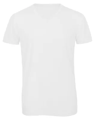 Produktbild von B&C - T-Shirt V-Ausschnitt für Damen FK1647 (S) (Weiß)
