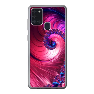 Produktbild von MuchoWow® Handyhülle Schutzhülle Hülle für Samsung Galaxy A21s Spirale - Abstrakt - Farben Silikon Softcase Handy Hülle - Hartschale