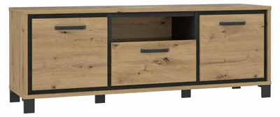Produktbild von TV-Unterschrank TRONDHEIM von Forte Artisan Eiche / Schwarz Eiche | 1