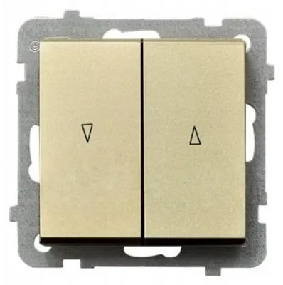 Obrázek produktu pro Ospel ŁP-7R/m/39, Zlato, IP20, 250 V, 10 A, 71 mm, 42 mm